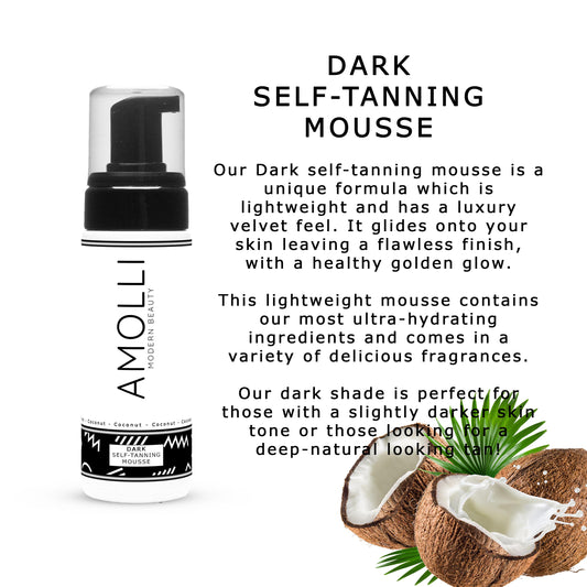 Self Tan Mousse DARK - Coconut scent